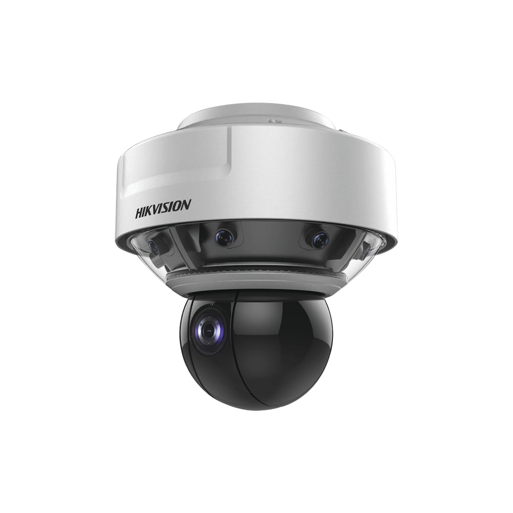 PanoVu series / Vista panorámica 360 grados con 8 lentes de 2 Megapixel + PTZ de 2 Megaapixel 36x de zoom optico y 200 metros de IR inteligente / Posicionamiento inteligente 3D