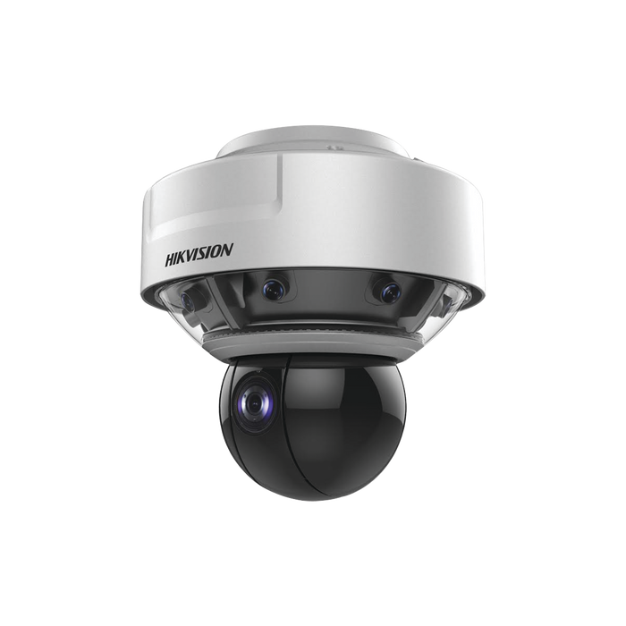 PanoVu series / Vista panorámica 360 grados con 8 lentes de 2 Megapixel + PTZ de 2 Megaapixel 36x de zoom optico y 200 metros de IR inteligente / Posicionamiento inteligente 3D