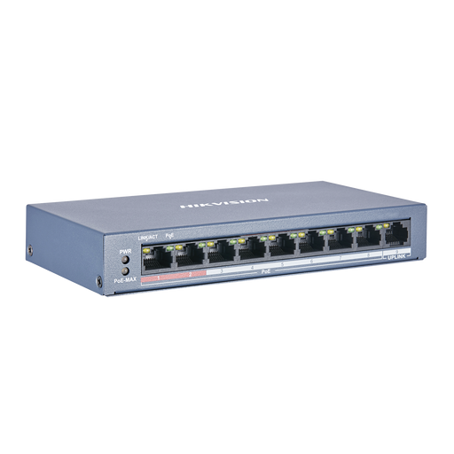 Switch PoE+ / 250 Metros PoE Larga Distancia / 4 Puertos 100 Mbps 802.3 af/at (30 W) + 1 Puerto Uplink 100 Mbps