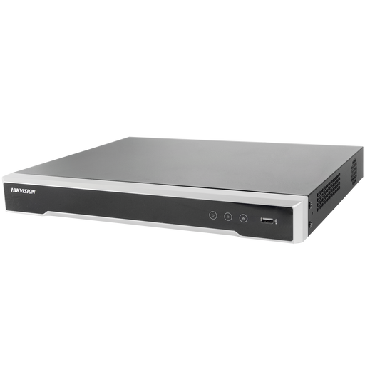 NVR 12 Megapixel (4K) / 8 canales IP / 8 Puertos PoE+ / 2 Bahías de Disco Duro / Switch PoE 300 mts / HDMI en 4K / Soporta POS