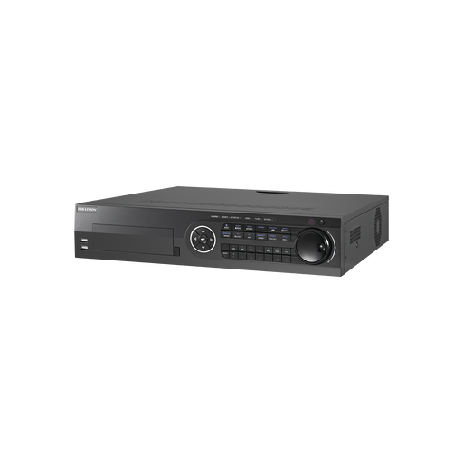 DVR 8 Megapixel / 8 Canales TURBOHD + 8 Canales IP / 8 Bahías de Disco Duro / 8 canales de Audio / 16 Entradas de Alarma