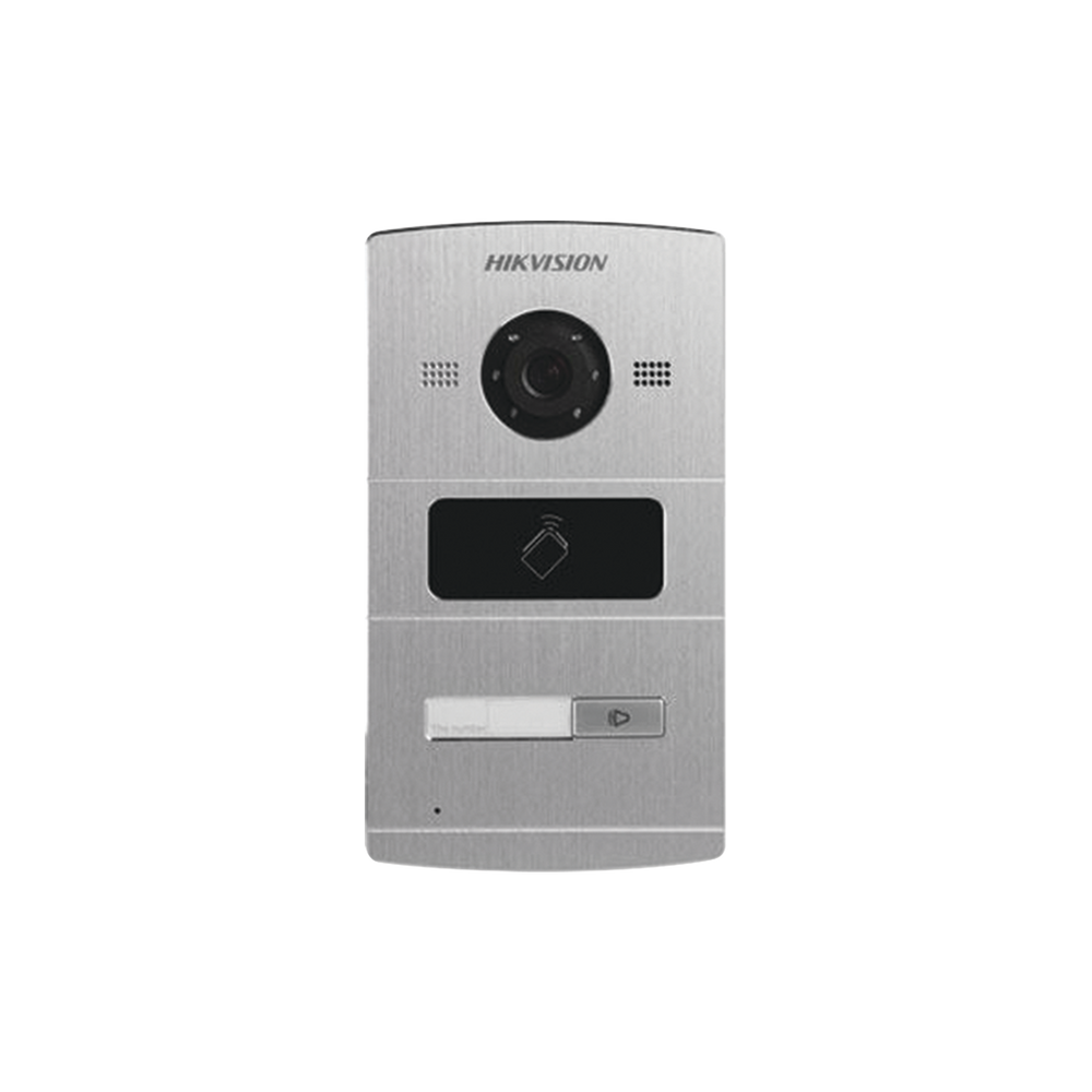 Frente de Calle IP 1.3 Megapixel / Lector de Tarjetas MIFARE para Función de Acceso / Compatible con Videoportero IP HIKVISION