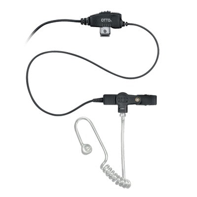 Micrófono-Audífono de 1 cable con tubo acústico para Motorola DEP450, EP450, MAGONE y Hytera series TC500/600/700, PD506