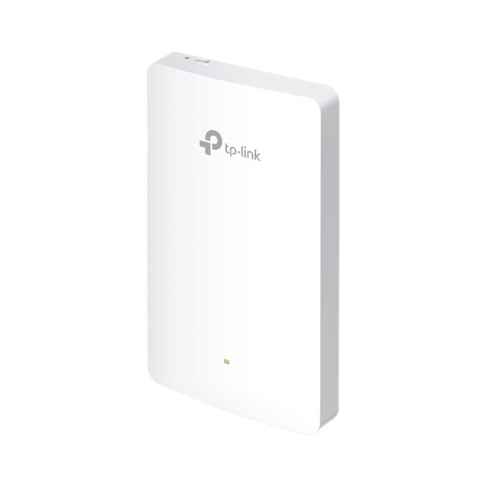 Punto de acceso Omada doble banda 802.11ac, PoE 802.3af/at, MU-MIMO, MIMO 2x2 diseño placa de pared con tres puertos adicionales, soporta hasta 100 clientes.