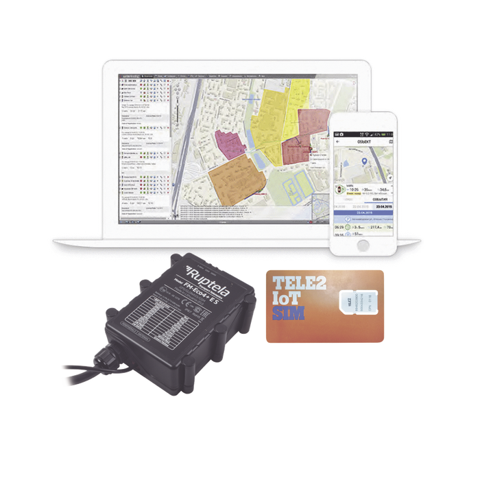 kit Localizador Vehicular, Incluye ECO4PLUSES + SIM30M2M + VOUCHER1M + EPCOMGPSMENSUAL