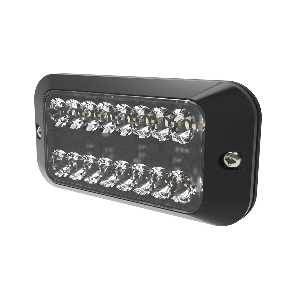 Luz Auxiliar Serie EDX3789, 8 LEDs Ultra Brillantes, color ámbar claro.