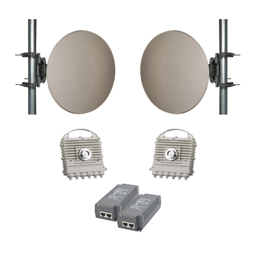 Enlace completo EH-1200 con antenas de 2 pies / 1 Gbps Full Duplex en Banda Libre