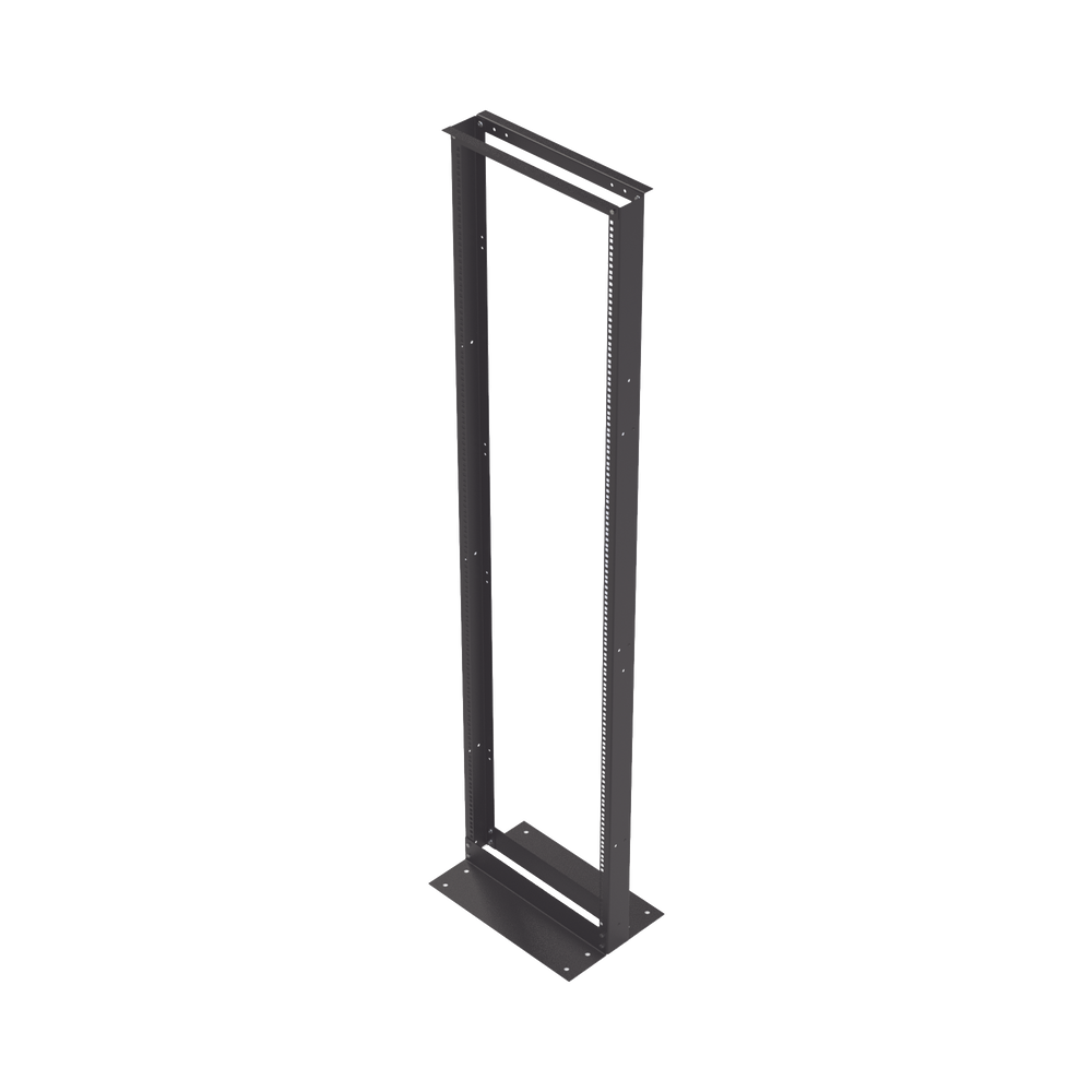 Rack de 2 Postes, Estándar 19", 45 Unidades, de Acero, Base "L" para Anclar a Piso.