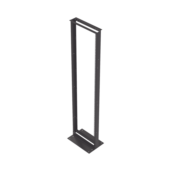 Rack de 2 Postes, Estándar 19", 45 Unidades, de Acero, Base "L" para Anclar a Piso.