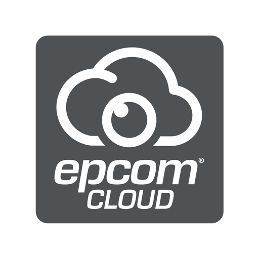 Licencia de vídeo grabación en la nube para 1 cámara IP (HIKVISION/AXIS) a 1080p o 1 canal de DVR (HIKVISION/epcom) a 640x360 con 7 días de almacenamiento en la plataforma epcom CLOUD / Vigencia de 1 año.