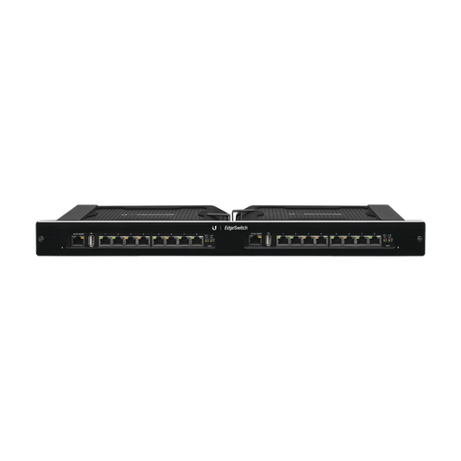 EdgeSwitch 16XP Administrable de 16 Puertos Gigabit PoE PRO de 24 V Pasivo y 48 V Pasivo, con funciones avanzadas de Capa 2