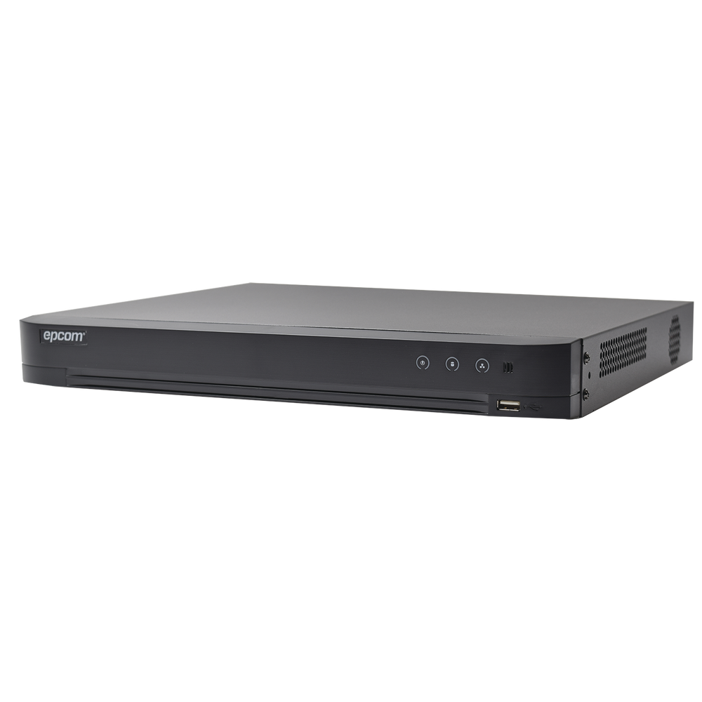 DVR 4 Megapixel Lite / 8 Canales TURBOHD + 4 Canales IP / 1 Bahía de Disco Duro / 8 Canales de Audio / Vídeoanálisis