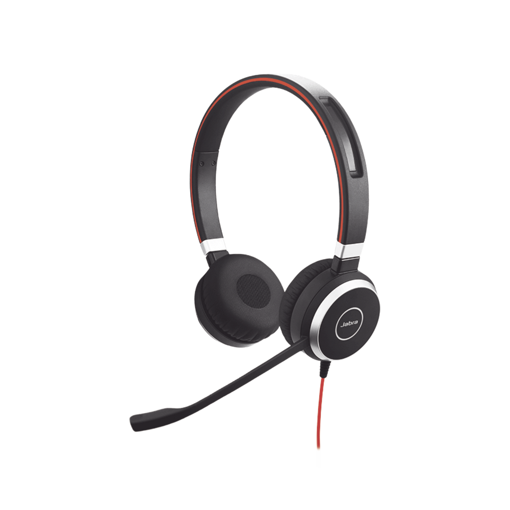 Jabra Evolve 40 Duo con Conexión USB / 3.5 mm, indicador de ocupado y cancelación de ruido pasiva (6399-823-109)