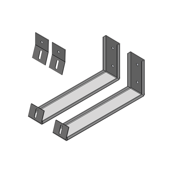 Ángulos para soportar Panel Solar en Pared (Uso solo para Exhibición).