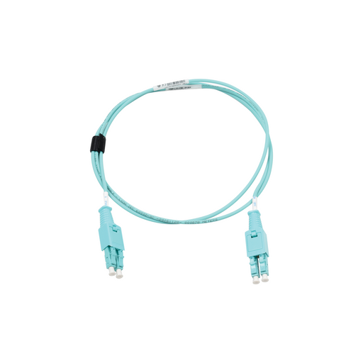 Jumper de Fibra Óptica BladePatch LC-LC Duplex, LS0H, Multimodo 50/125 OM3, OFNR, Color Aqua, 1 Metro