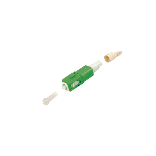 Conector de Fibra Óptica pre-pulido LightBow LC/APC Simplex, Monomodo OS1/OS2, re-terminable, Color Verde