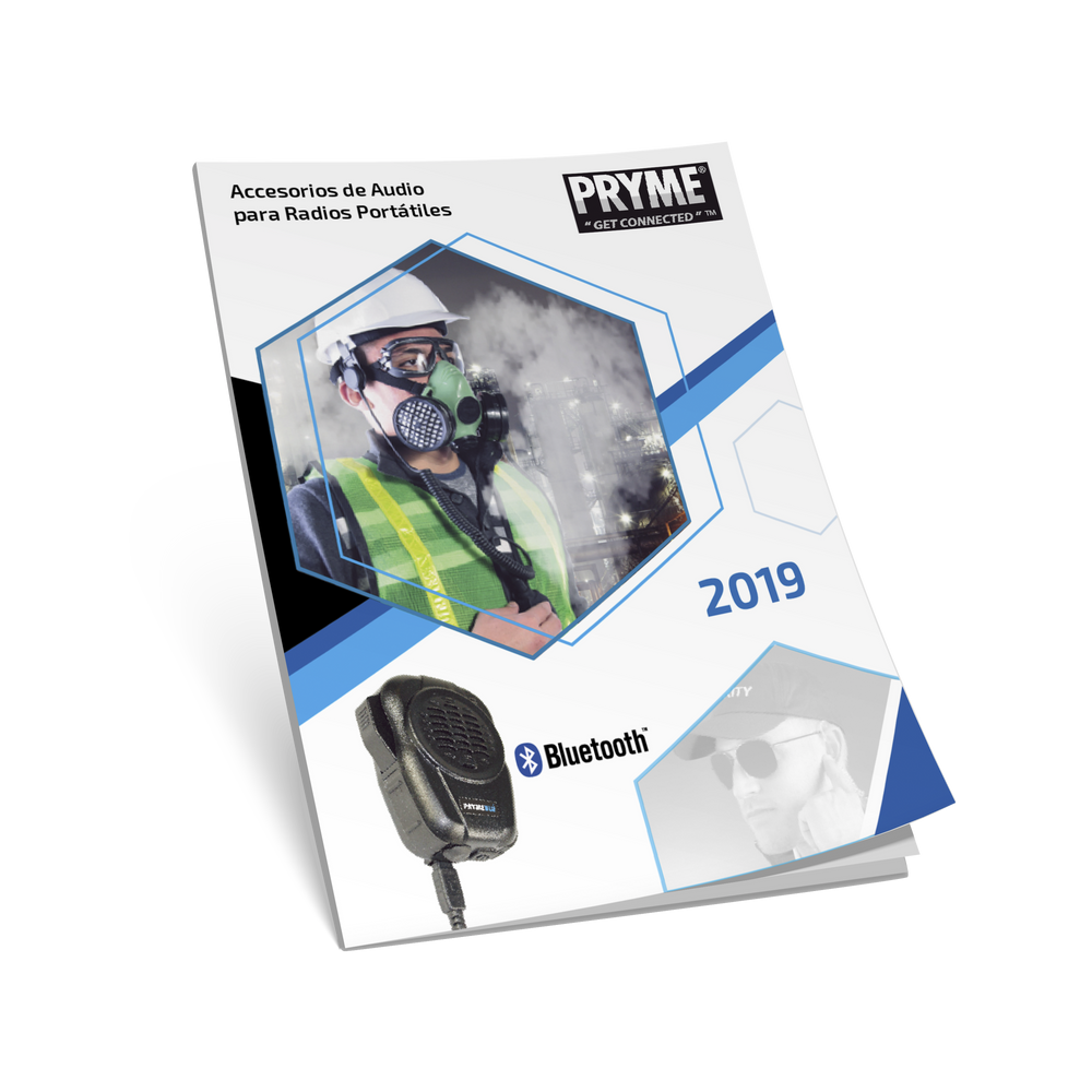 Folleto de Accesorios de Audio para Radios Portátiles PRYME 2019 (Paquete con 30)