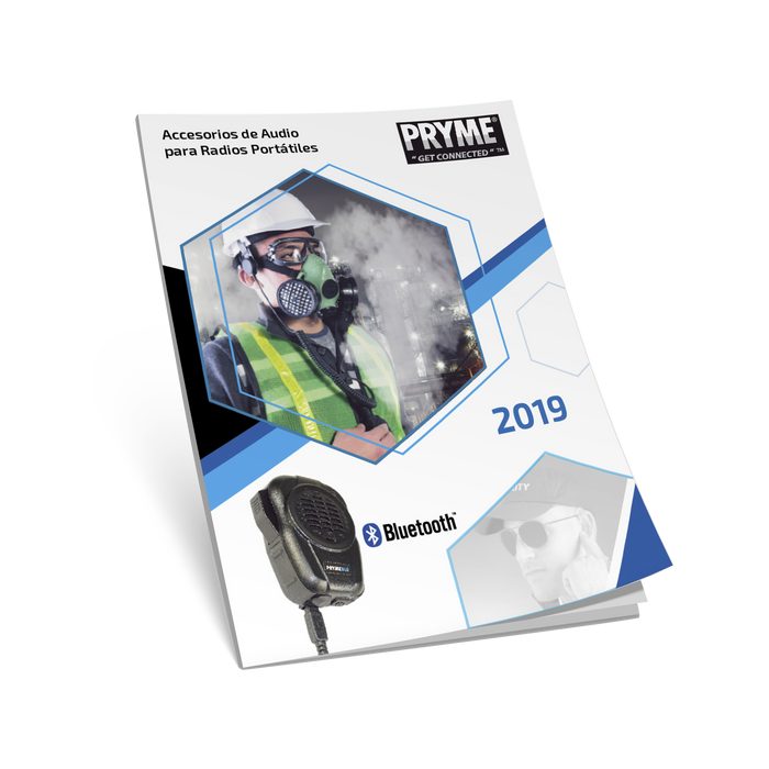 Folleto de Accesorios de Audio para Radios Portátiles PRYME 2019 (Paquete con 30)