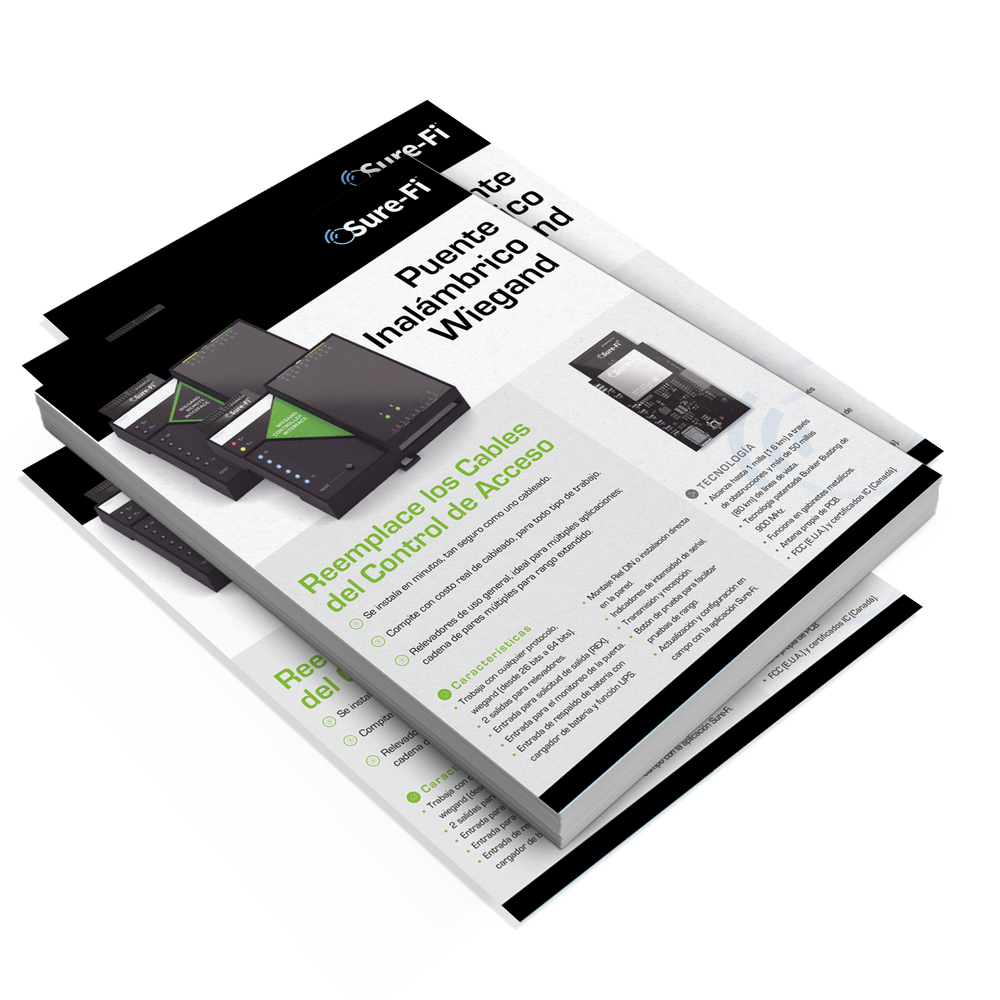 Brochure Sure-Fi Wiegand 2019 (Paquete con 30)