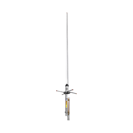 Antena Base Doble Banda, Fibra de Vidrio, VHF 144-148 MHz /UHF 440-450 MHz, 6 dB de ganancia