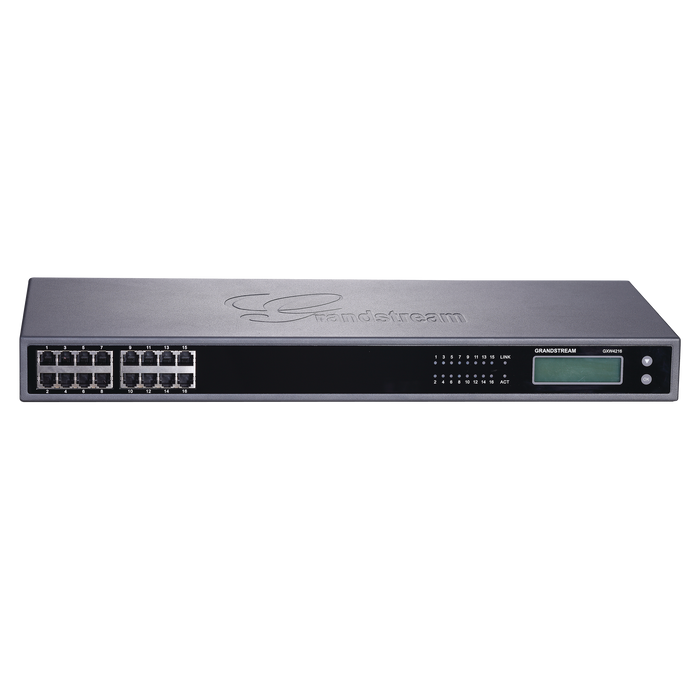 Gateway VoIP GrandStream ATA de 16 puertos FXS + 1 puerto TELCO de 50 pins, p/montaje en rack