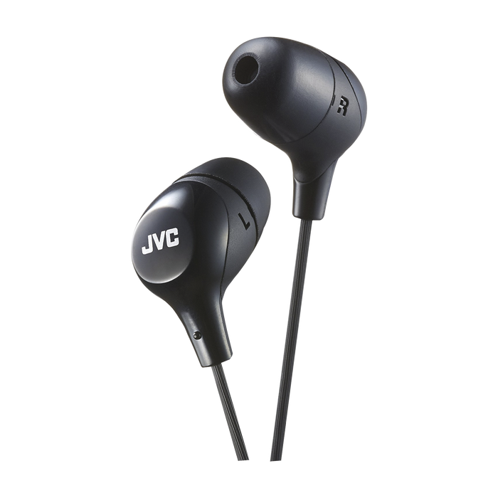 Auriculares intrauditivos JVC HA FX38 BLACK Marshmallow de alta calidad