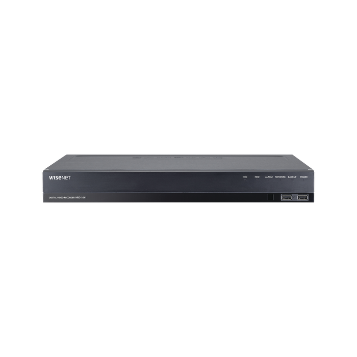 DVR 16 Canales hasta 4 Megapixel / Soporta 4 Tecnologías (AHD, TVI, CVI, CVBS) / Hasta 2HDDs / Entradas y Salidas de Audio y Alarma