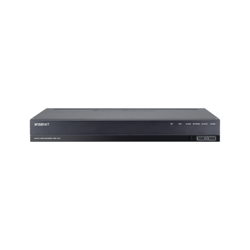 DVR 16 Canales hasta 4 Megapixel / Soporta 4 Tecnologías (AHD, TVI, CVI, CVBS) / Hasta 2HDDs / Entradas y Salidas de Audio y Alarma / Incluye 2TB