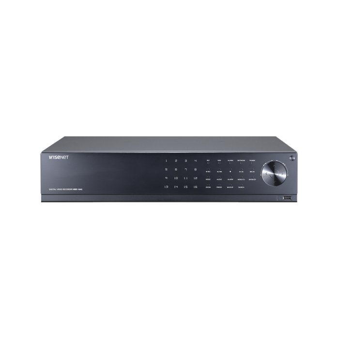 DVR 16 Canales hasta 4 Megapixel / Soporta 4 Tecnologías (AHD, TVI, CVI, CVBS) / Hasta 8 HDDs / Entradas y Salidas de Audio y Alarma / Incluye 24TB