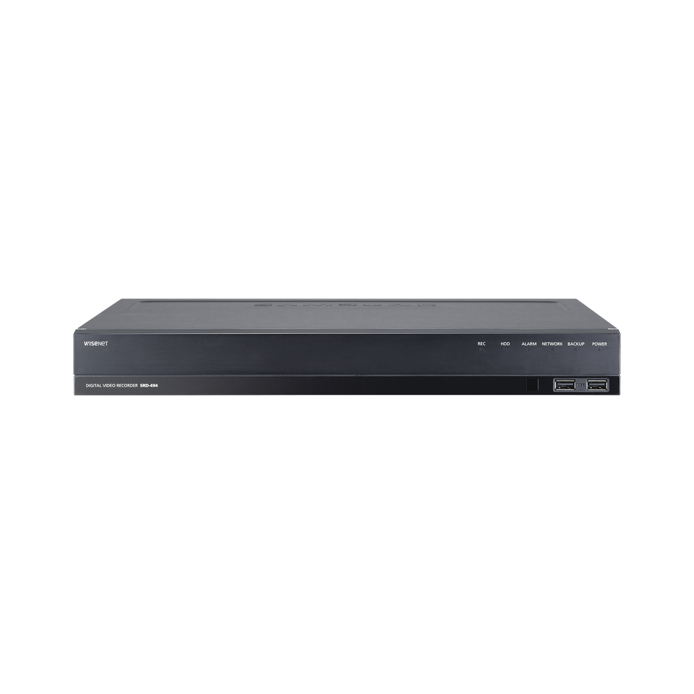 DVR 4 Canales hasta 4 Megapixel / Soporta 4 Tecnologías (AHD, TVI, CVI, CVBS) / Entradas y Salidas de Alarma y Audio / Incluye 12TB