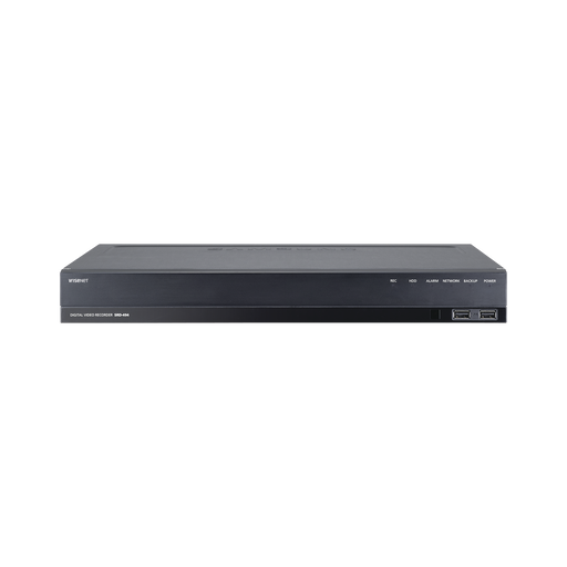 DVR 4 Canales hasta 4 Megapixel / Soporta 4 Tecnologías (AHD, TVI, CVI, CVBS) / Entradas y Salidas de Alarma y Audio / Incluye 12TB