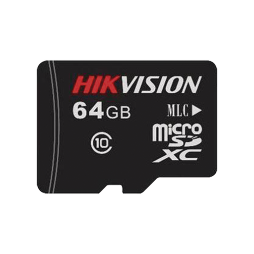 Memoria Micro SD / Clase 10 de 64 GB / Especializada Para Videovigilancia / Compatible con cámaras HIKVISION