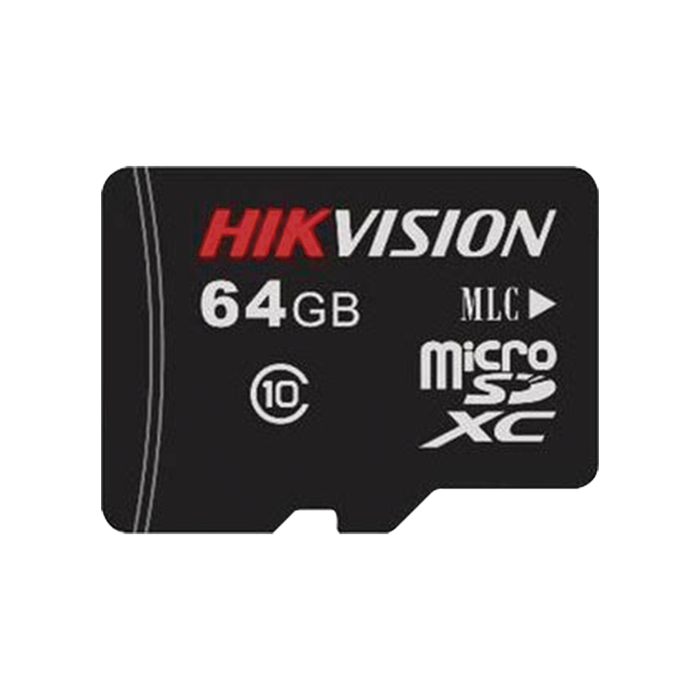 Memoria Micro SD / Clase 10 de 64 GB / Especializada Para Videovigilancia / Compatible con cámaras HIKVISION