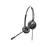 Diadema binaudal (duo) con tecnología antishock para teléfonos IP FANVIL y Polycom con micrófono de cancelación de ruido, larga durabilidad