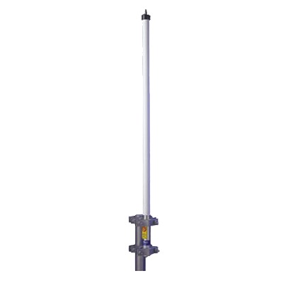 Antena base UHF 406-430 MHz, Fibra de Vidrio, 10 dB de Ganancia, Serie HX para Climas Extremos