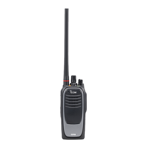 Radio digital NXDN sin pantalla en la banda de UHF, rango de frecuencia 380-470MHz, sumergible IP68, con encriptación DES, GPS, bluethooth, grabador de voz, 32 canales. no incluye cargador ni antena.