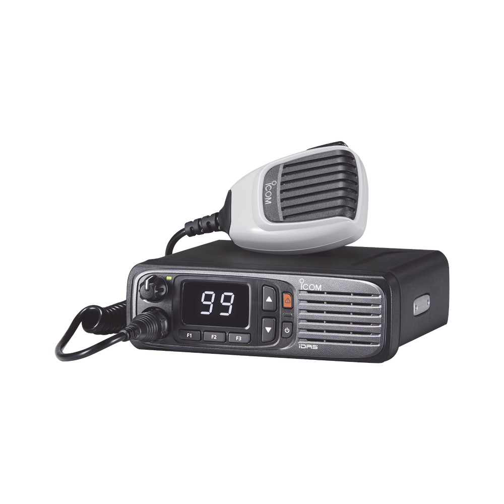 VHF Digital Mobile Radio 136–174MHz, 50W, with 7 programmable keys, SD Card, USB interface and Bluetooth, Color Display