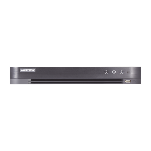 DVR 3 Megapixel / 4 Canales TURBOHD + 2 Canales IP / 1 Bahía de Disco Duro / 1 Canal de Audio / Vídeo análisis