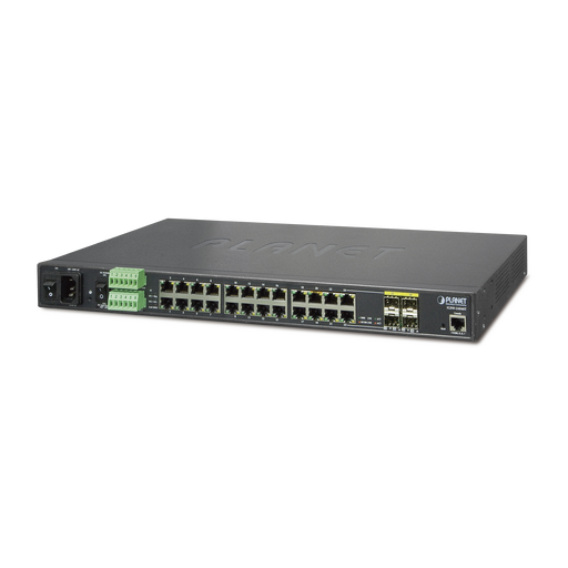 Switch Industrial Administrable 24 Puertos 1000Mbps con 4 Puertos SFP