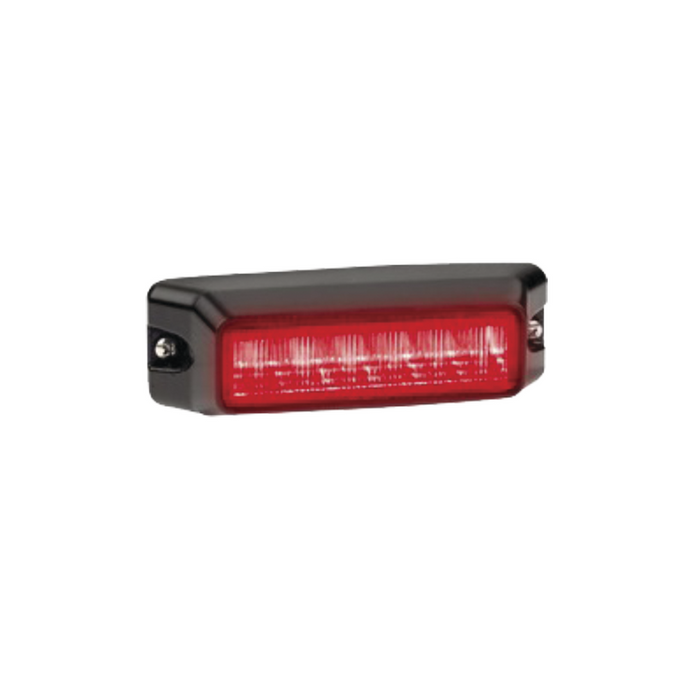 Luz auxiliar de 6 LED, Flasher Integrado, Color Rojo, Mica Transparente