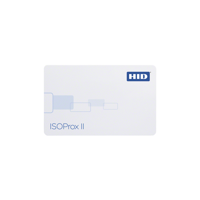 Tarjeta de Proximidad ISOProx II HID (Delgada) Perforada Horizontalmente / Garantía de por Vida/ 1586/1386