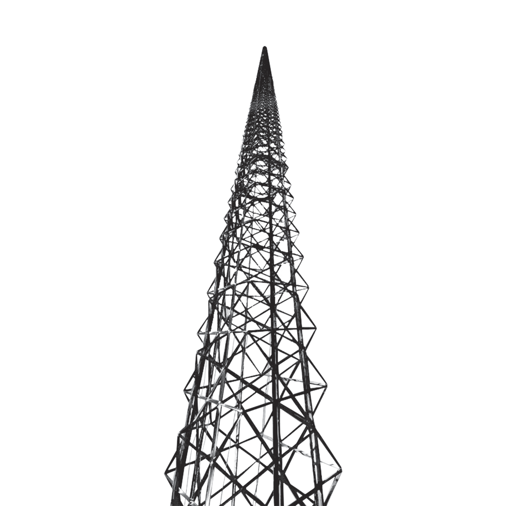 Torre de Fibra de Carbono 18.2 metros (60 pies) Autosoportada- ULTRA LIGERA.