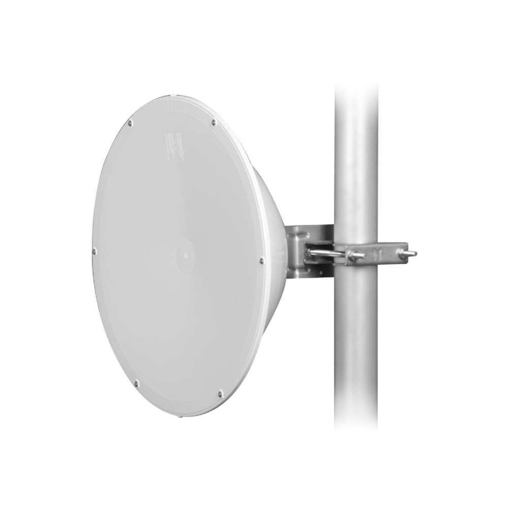 Antena direccional de 3 ft, Ganancia de 32 dBi, Frecuencia (5.9 - 6.6 GHz), Conectores SMA Hembra Inverso,Alto aislamiento al ruido, fácil ensamblaje Radomo Integrado