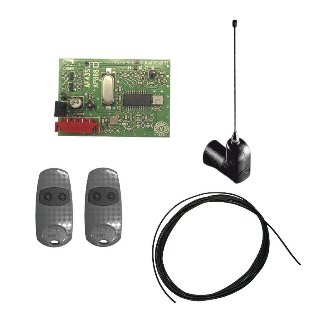 Kit Receptor inalámbrico con antena / Hasta 45M en linea de vista / INCLUYE dos controles y 3 metros de cable RG58 para la antena