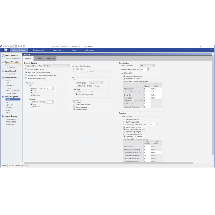 Software de Programación para radios serie NX-3000