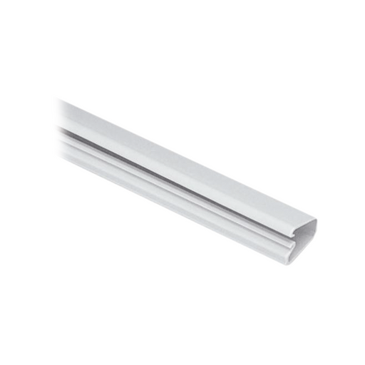 Canaleta LD10 de PVC rígido, con cinta adhesiva para instalación sin herramientas, de 38.4 x 24 x 1828.8 mm, Color Blanco Mate