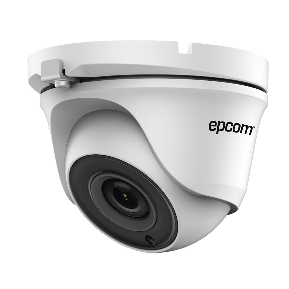 Eyeball TURBOHD 720p / METALICA / Gran Angular 92° / Lente 2.8 mm / IR Inteligente 20 mts / Exterior IP66 / TVI-AHD-CVI-CVBS / dWDR