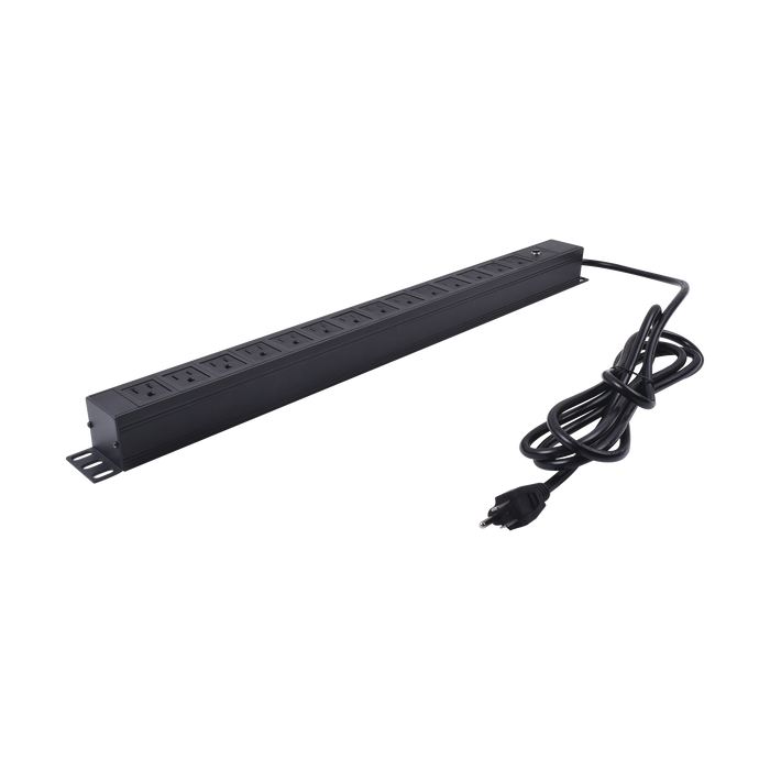 PDU barra multicontactos Vertical con 14 salidas 125V/15A, contactos tipo NEMA