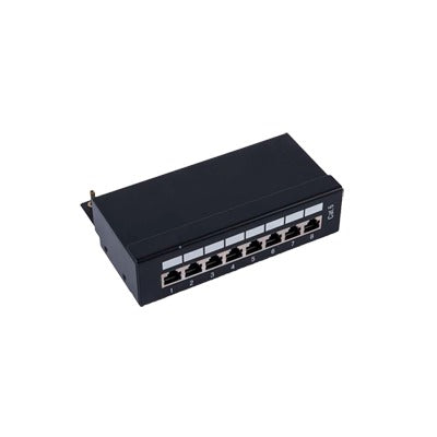 Patch panel Blindado (STP) de 8 puertos Cat6, 10in