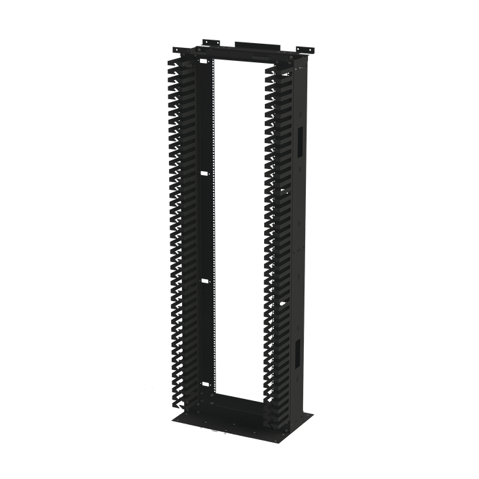 Rack de Acero de 7ft x 19in, 45UR con Organizadores Verticales Y Guía Superior para Cableado.